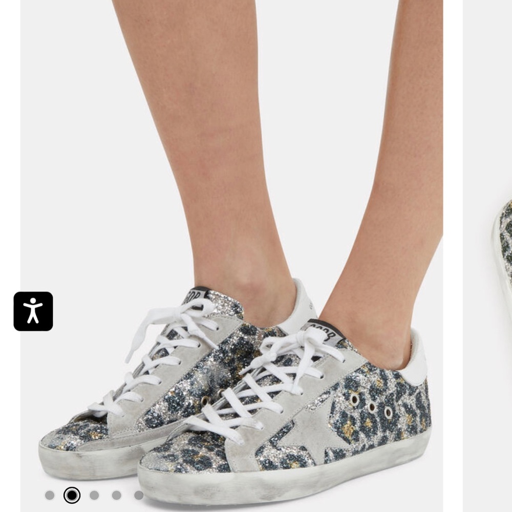 Golden goose leopard sparkle size 38